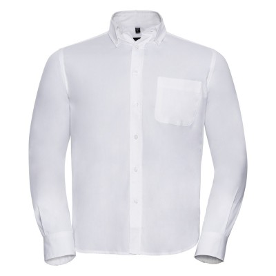 Camicie Men's Long Sleeve Classic Twill Shirt colore white taglia S
