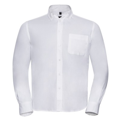 Camicie Men's Long Sleeve Classic Twill Shirt colore white taglia M