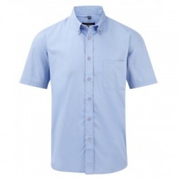 Camicie Men's Short Sleeve Classic Twill Shirt colore blue taglia S