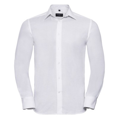Camicie Men's Long Sleeve Tailored Oxford Shirt colore white taglia S