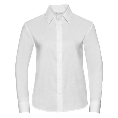 Camicie Ladies' Long Sleeve Easy Care Oxford Shirt colore white taglia XS