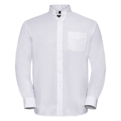 Camicie Men's Long Sleeve Easy Care Oxford Shirt colore white taglia L