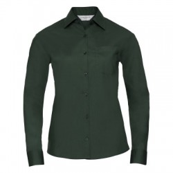 Camicie Ladies' Long Sleeve PolyCotton Poplin Shirt 2