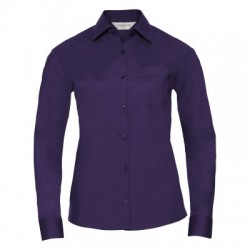 Camicie Ladies' Long Sleeve PolyCotton Poplin Shirt 2