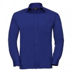Camicie Men's Long Sleeve PolyCotton Poplin Shirt 2