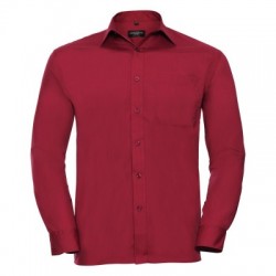 Camicie Men's Long Sleeve PolyCotton Poplin Shirt 2