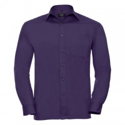 Camicie Men's Long Sleeve PolyCotton Poplin Shirt 2