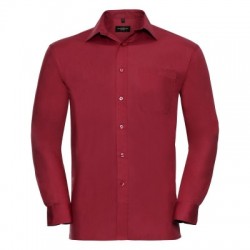 Camicie Men's Long Sleeve Pure Cotton Poplin Shirt 2