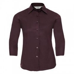 Camicie Ladies' 3/4 Sleeve Easy Care Fitted Shirt 2