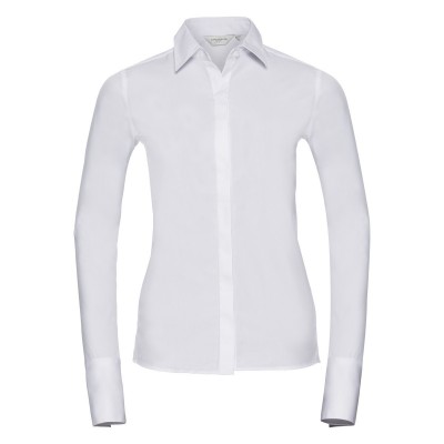 Camicie Ladies' Long Sleeve Ultimate Stretch colore white taglia XS