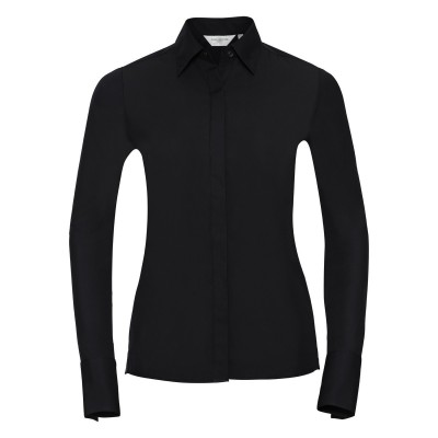 Camicie Ladies' Long Sleeve Ultimate Stretch colore black taglia XS