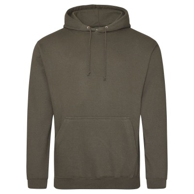 Felpe College Hoodie colore olive taglia S