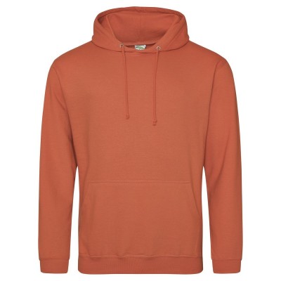 Felpe College Hoodie colore burnt orange taglia S