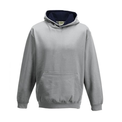 Felpe Kids Varsity Hoodie colore heather grey/french navy taglia XS