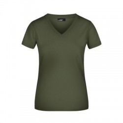 T-Shirt Ladies' V-T colore olive taglia S