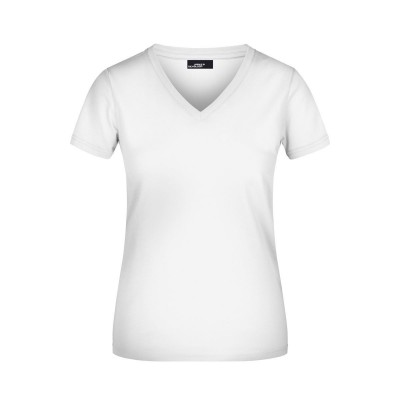 T-Shirt Ladies' V-T colore white taglia S