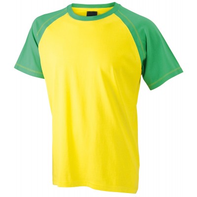T-Shirt Men's Raglan-T colore yellow/frog taglia S