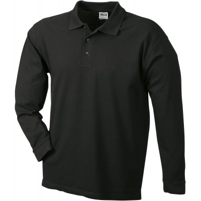 Polo Polo Piqué Long-Sleeved colore black taglia XXL
