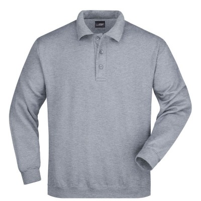 Felpe Polo Sweat Heavy colore grey-heather taglia S