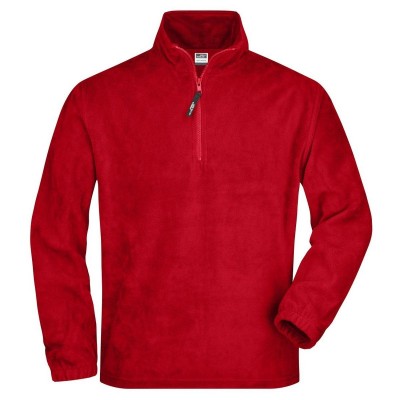 Pile Half-Zip Fleece colore red taglia S