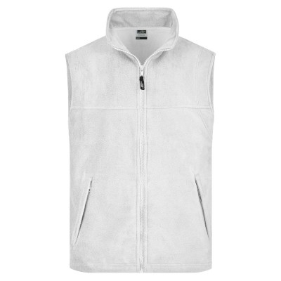 Pile Fleece Vest colore white taglia S
