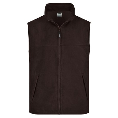 Pile Fleece Vest colore brown taglia L