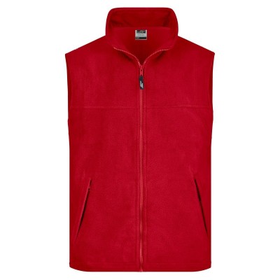 Pile Fleece Vest colore red taglia S