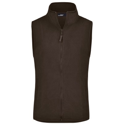 Pile Girly Microfleece Vest colore brown taglia S