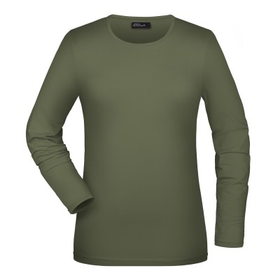 T-Shirt Tangy-T Long-Sleeved colore olive taglia S