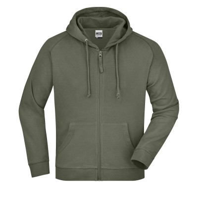Felpe Hooded Jacket colore olive taglia S