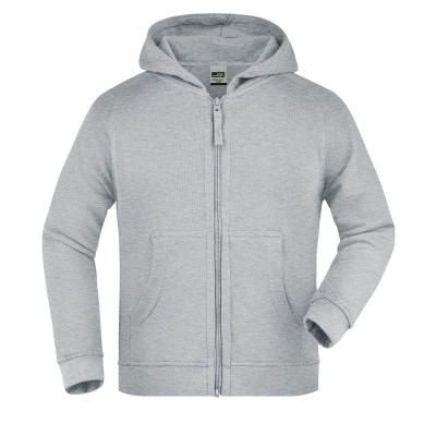 Felpe Hooded Jacket Junior colore grey-heather taglia XS