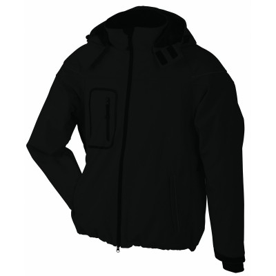 Soft shell Mens Winter Softshell Jacket colore black taglia S