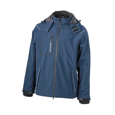 Soft shell Mens Winter Softshell Jacket colore navy taglia S