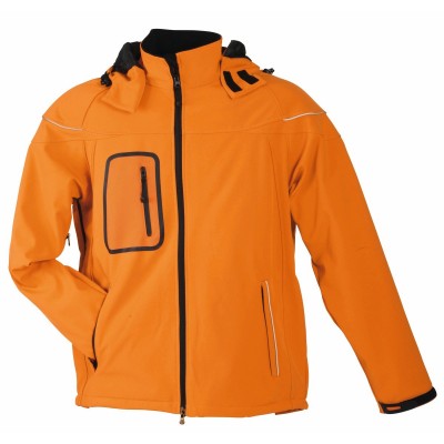Soft shell Mens Winter Softshell Jacket colore orange taglia S