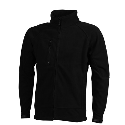 Soft shell Mens Bonded Fleece Jacket colore black/red taglia S