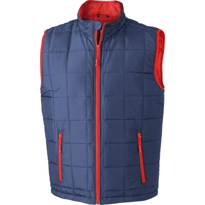 Giacche Men's Padded Light Weight Vest colore navy/red taglia S