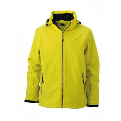 Soft shell Men's Wintersport Jacket colore yellow taglia S