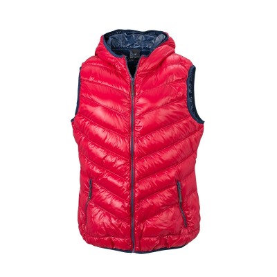 Giacche Ladies' Down Vest colore red/navy taglia S