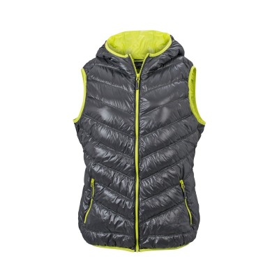 Giacche Ladies' Down Vest colore carbon/acid-yellow taglia S