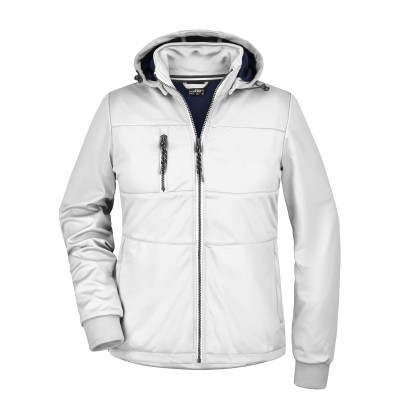 Soft shell Ladies' Maritime Jacket colore white/white/navy taglia S