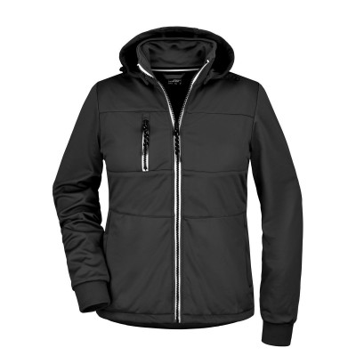 Soft shell Ladies' Maritime Jacket colore black/black/white taglia S