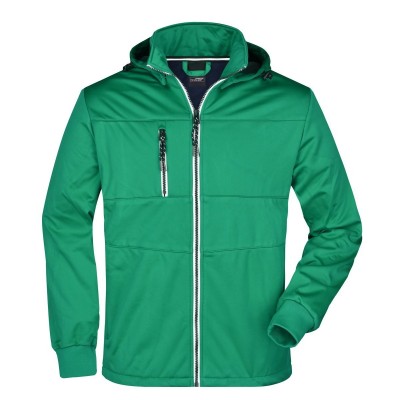 Soft shell Men's Maritime Jacket colore irish-green/navy/white taglia L