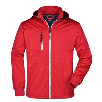 Soft shell Men's Maritime Jacket colore red/navy/white taglia S