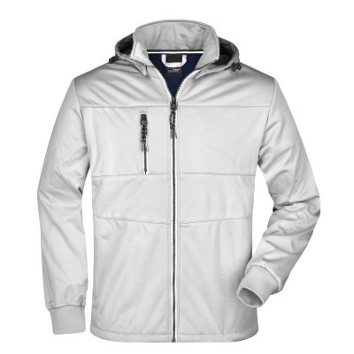 Soft shell Men's Maritime Jacket colore white/white/navy taglia S
