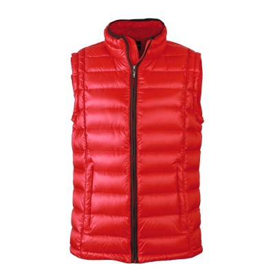 Giacche Men's Quilted Down Vest colore red/black taglia S