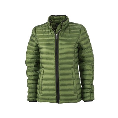 Giacche Ladies' Quilted Down Jacket colore jungle-green/black taglia S