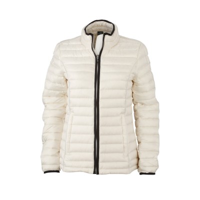 Giacche Ladies' Quilted Down Jacket colore off-white/black taglia S