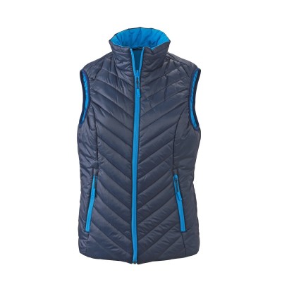 Giacche Ladies' Lightweight Vest colore navy/aqua taglia S