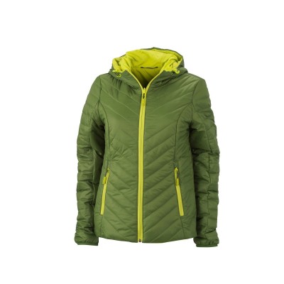 Giacche Ladies' Lightweight Jacket colore jungle-green/acid-yellow taglia XXL
