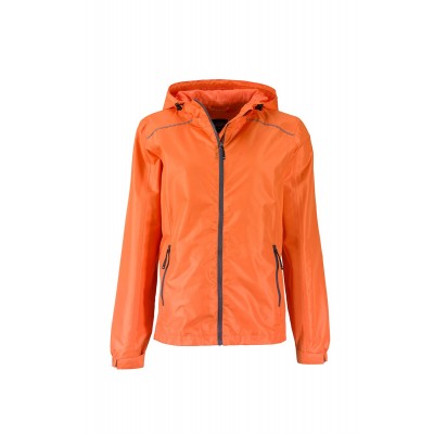 Giacche Ladies' Rain Jacket colore orange/carbon taglia S